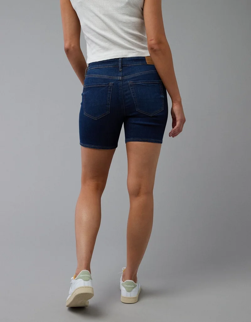 American Eagle AE Next Level High-Waisted Skinny Bermuda Denim Short
